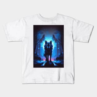 Dark Fantasy Wolf Kids T-Shirt